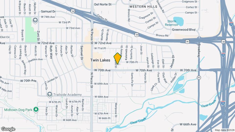 7028 Lipan St Map and Location Details