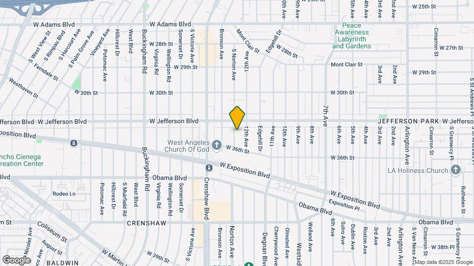 3426, 3426 1/2, 3428 S Norton Ave Map and Location Details