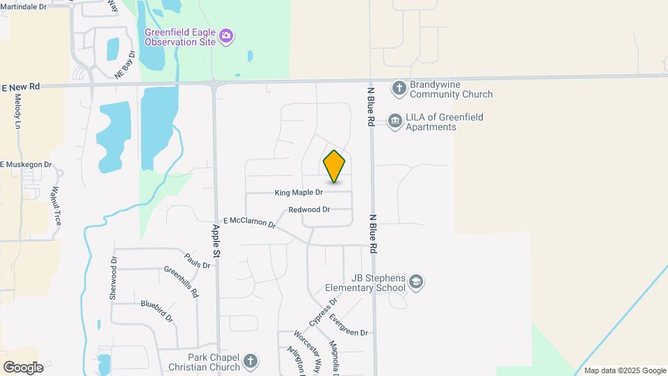 1380 King Maple Dr Map and Location Details