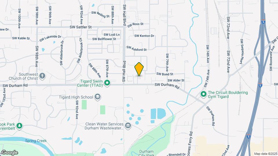 8317 SW Durham Rd Map and Location Details