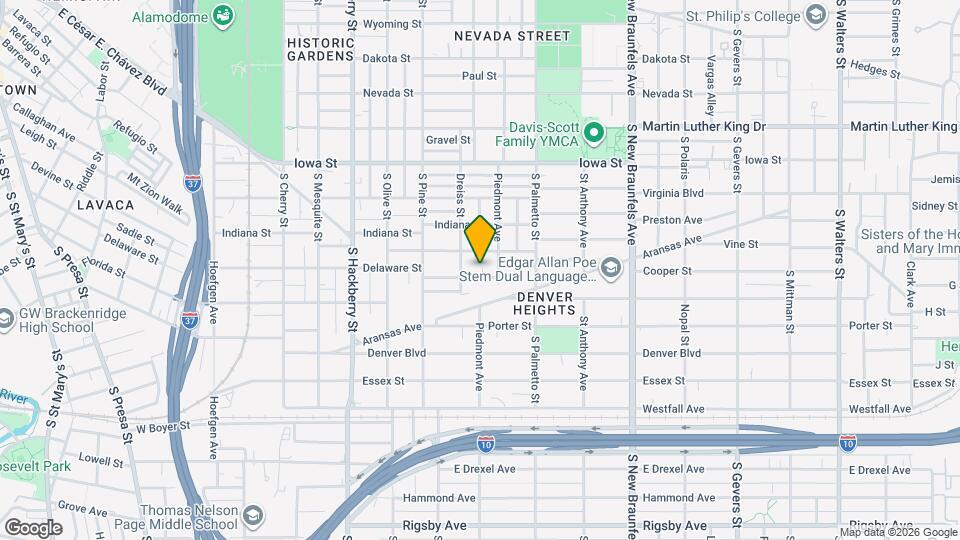 1221 Delaware St, Unit 1221 Delaware St Map and Location Details