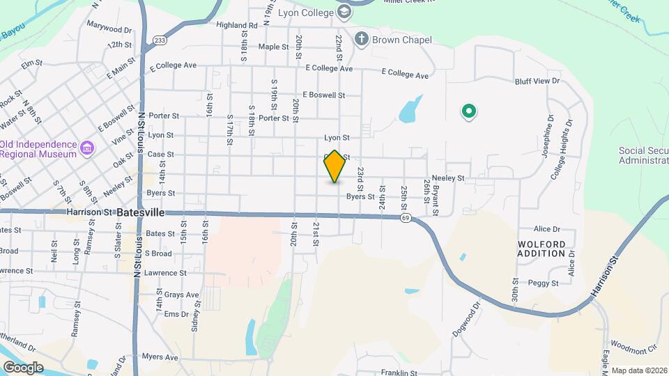 850 22nd St Map and Location Details