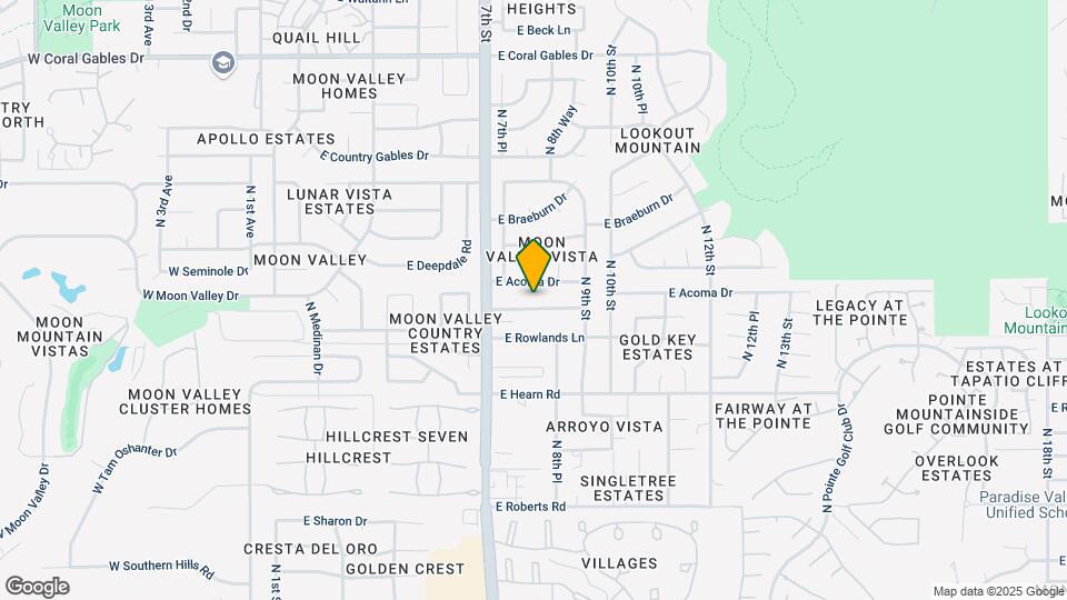 744 E Meadow Ln Map and Location Details