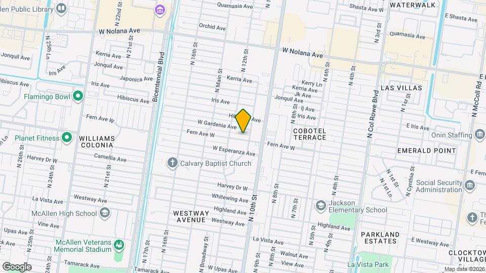 1104 Fern Ave Mapa y Detalles de la Ubicación