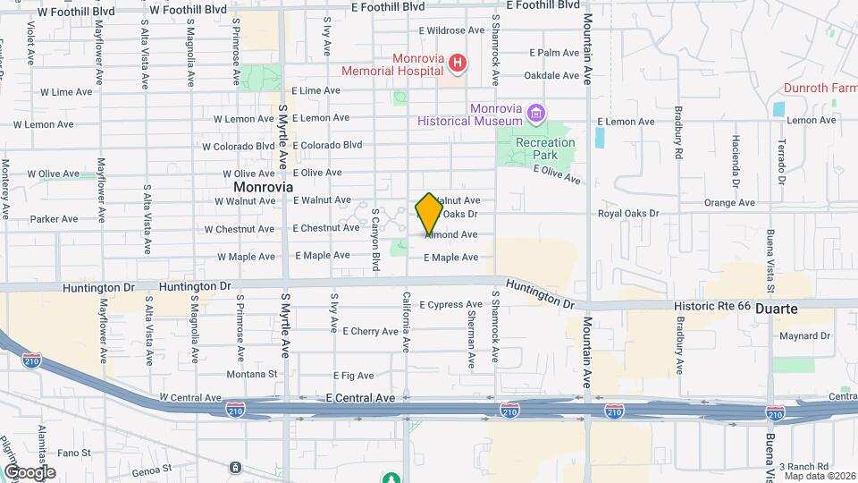 422 Almond Ave Map and Location Details