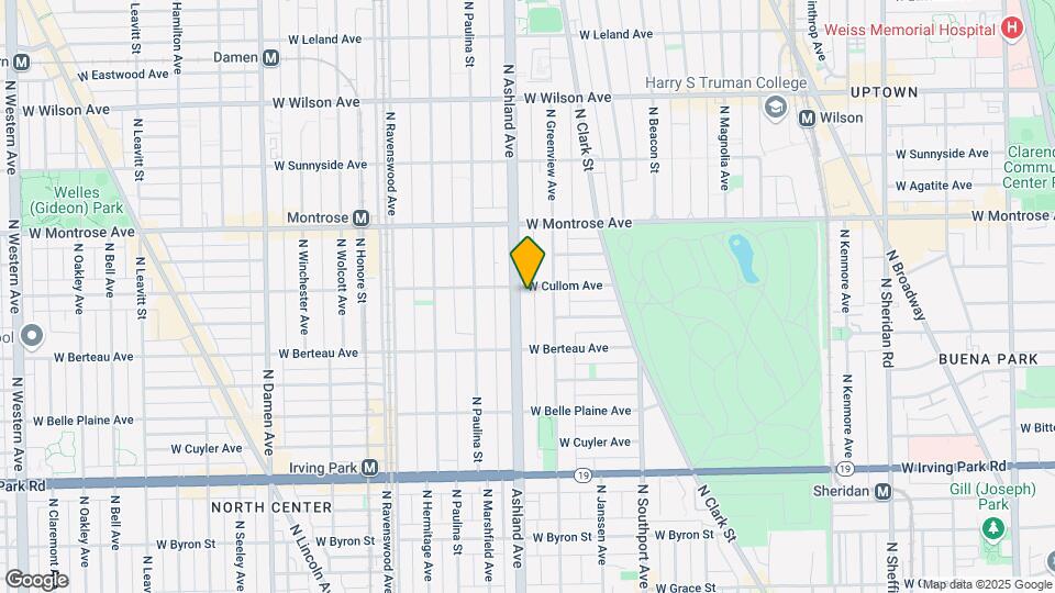 1511-25 W Cullom Ave Mapa y Detalles de la Ubicación