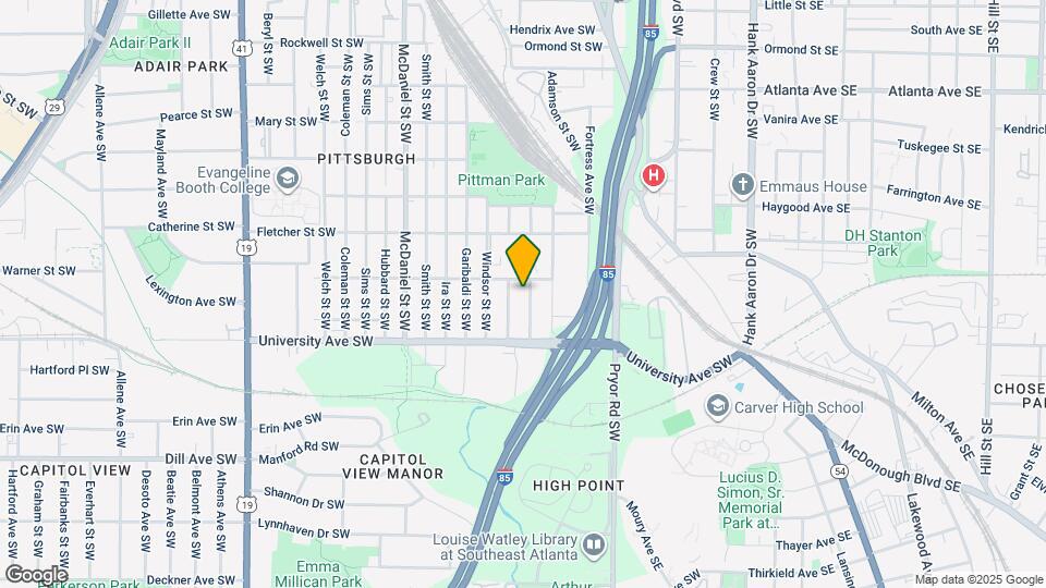 1141 Moton Ave SW Mapa y Detalles de la Ubicación