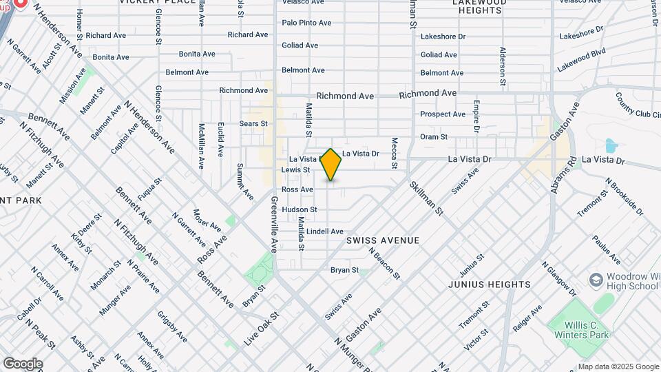 5901 Ross Ave Map and Location Details