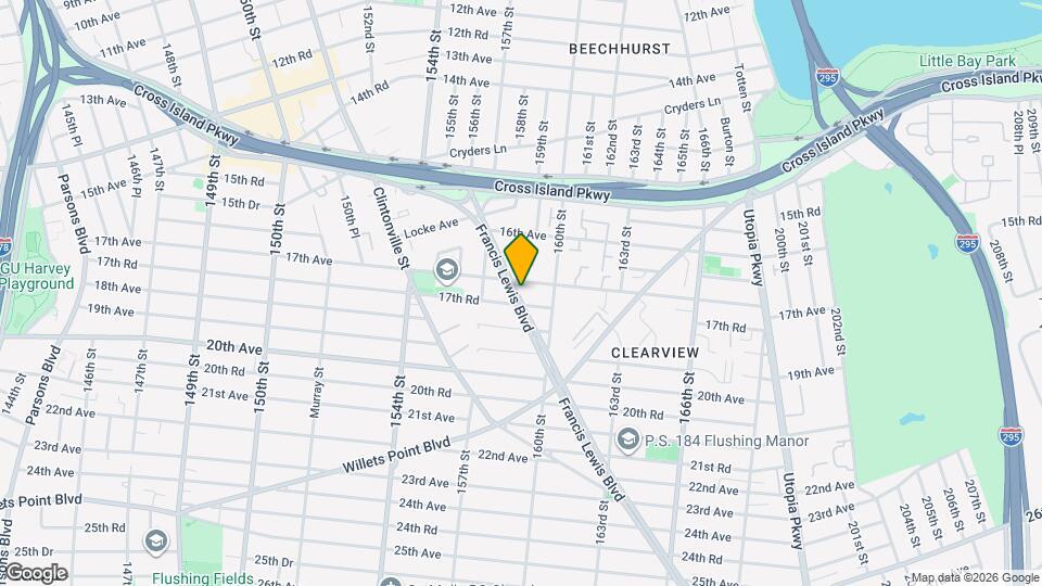17-17 Francis Lewis Blvd, Unit 1 Mapa y Detalles de la Ubicación