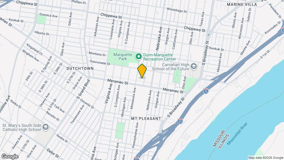 4139 Pennsylvania Ave Map and Location Details
