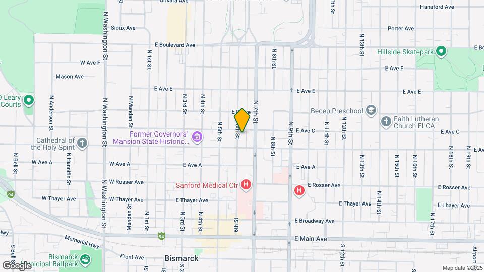 617 N 6th St Map and Location Details