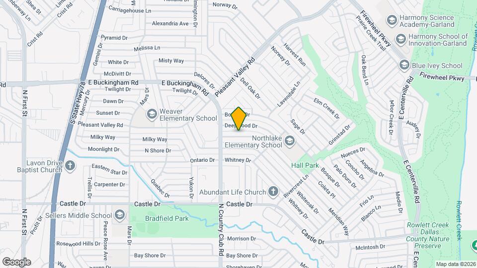 1425 Meridian Way Map and Location Details