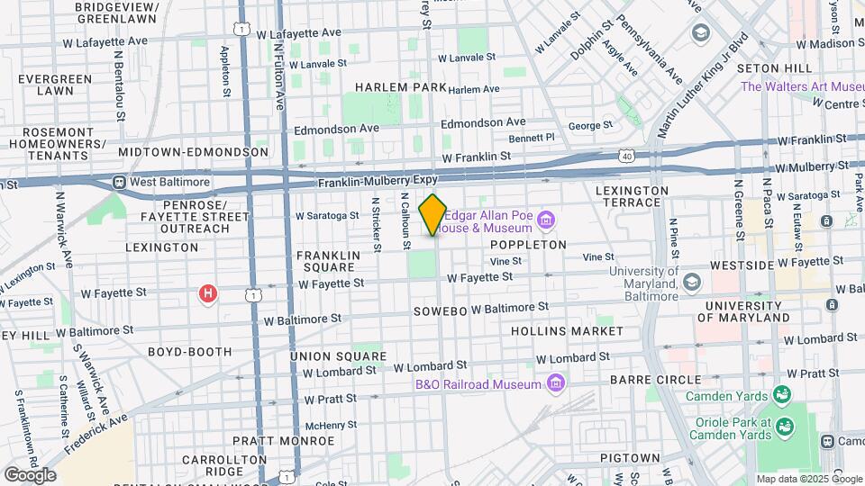 1302 W Lexington St Map and Location Details