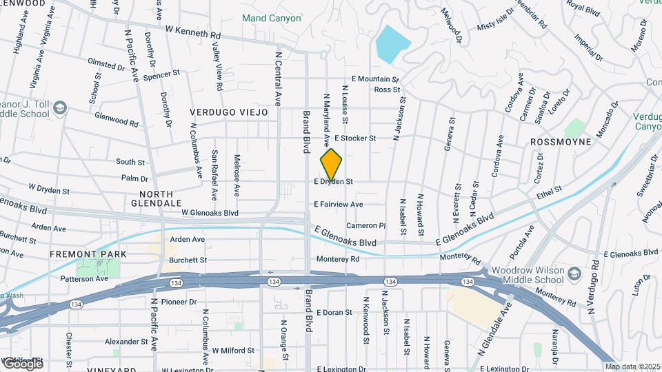 204 E Dryden St Map and Location Details