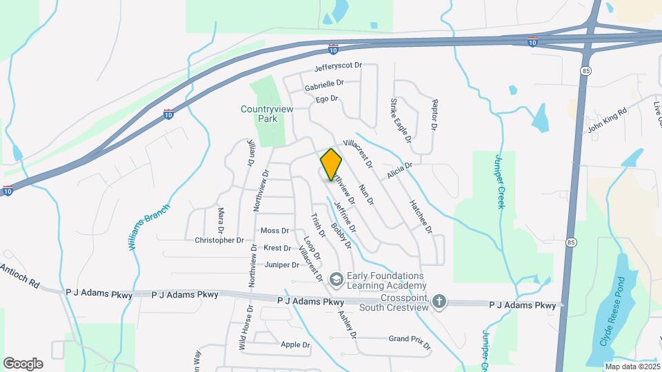 1308 Jeffrine Dr Map and Location Details