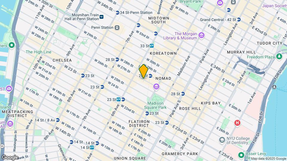26 W 27th St Map and Location Details