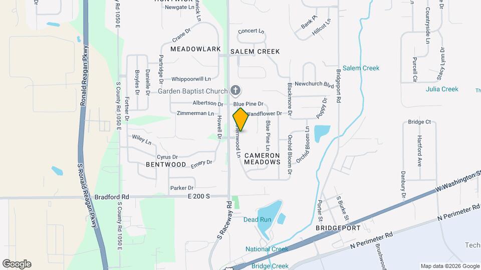 1909 Southernwood Ln Mapa y Detalles de la Ubicación