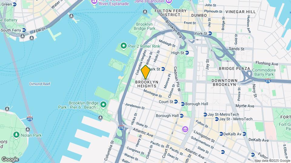 41 Pierrepont St Mapa y Detalles de la Ubicación