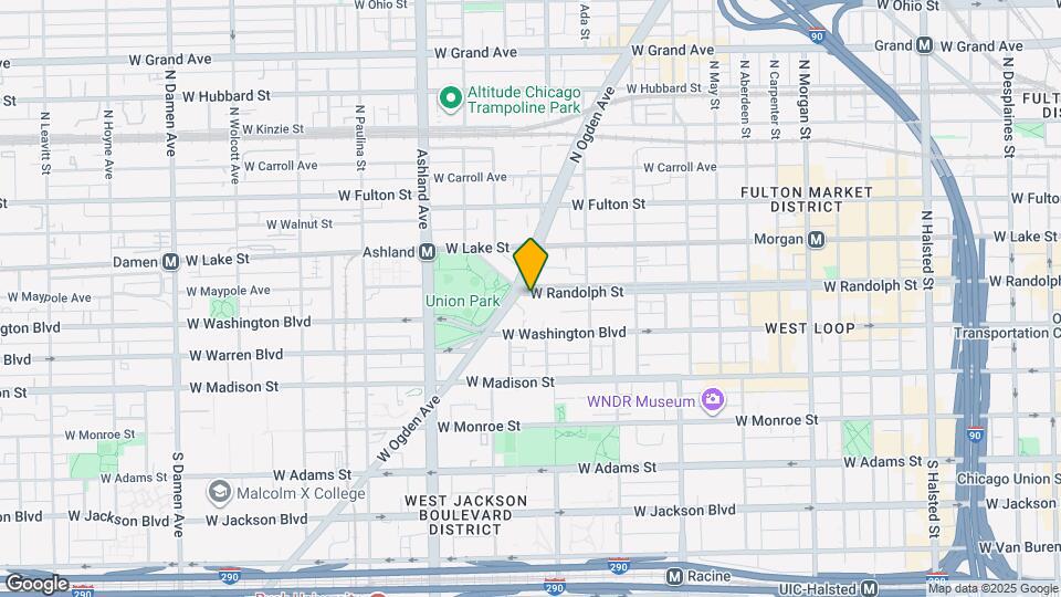 1415 W Randolph St Map and Location Details