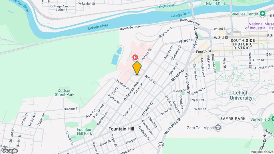 825 Delaware Ave Map and Location Details