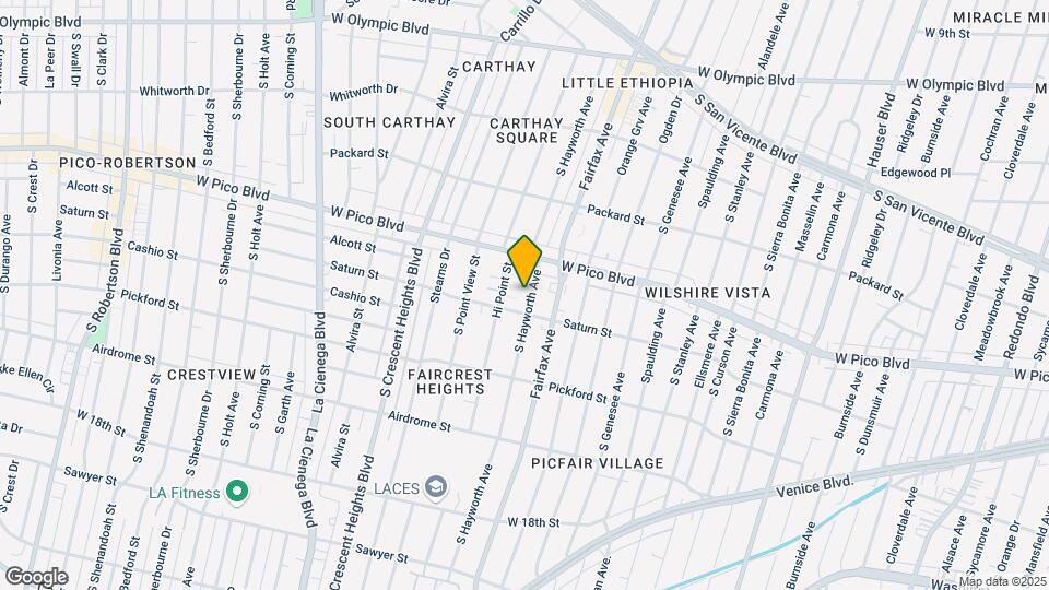 1441 S Hayworth Ave-Unit -07 Map and Location Details