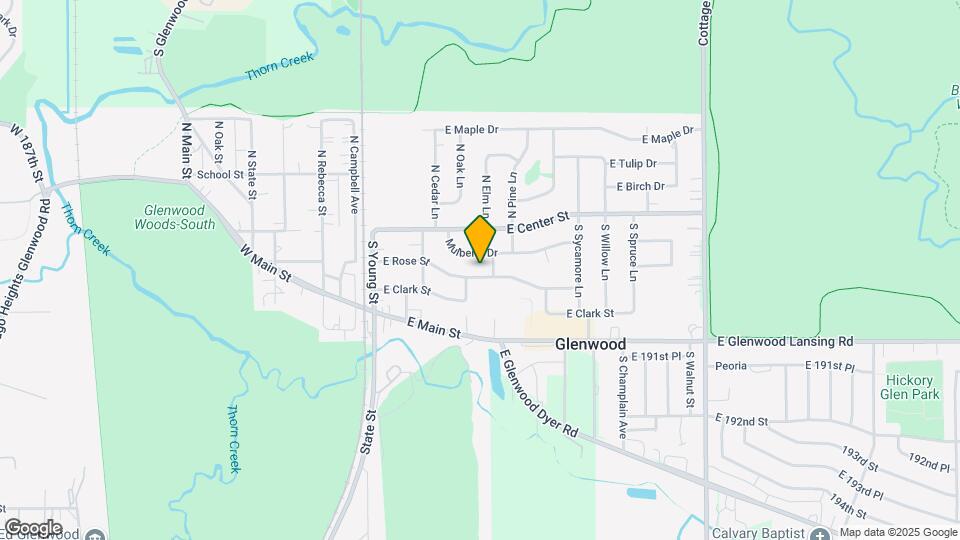 201 E Rose St Map and Location Details