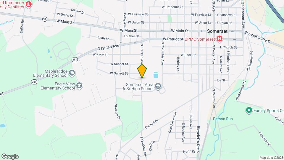 613 S Franklin Ave, Unit 1 Map and Location Details