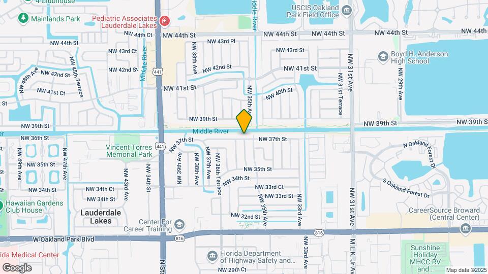3531 NW 37th St Map and Location Details