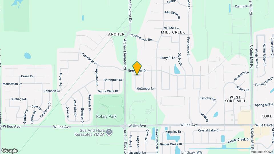 1608 Briarcreek Ln Map and Location Details