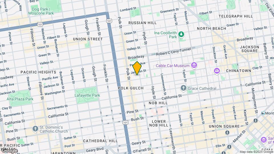 1620 Washington St Map and Location Details