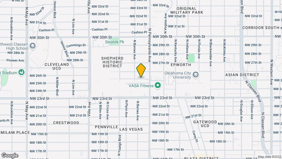 2128 NW 25th St Map and Location Details