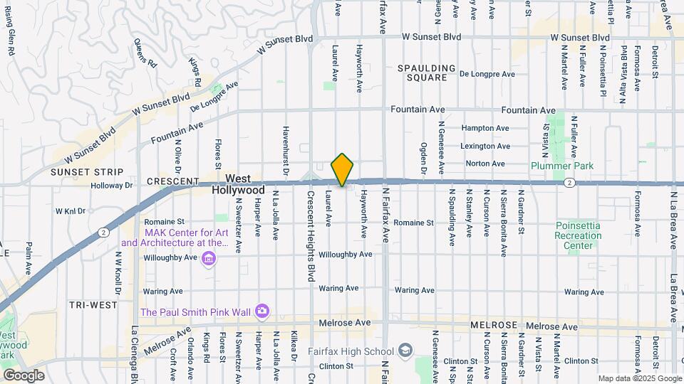 1051 N Edinburgh Ave Map and Location Details