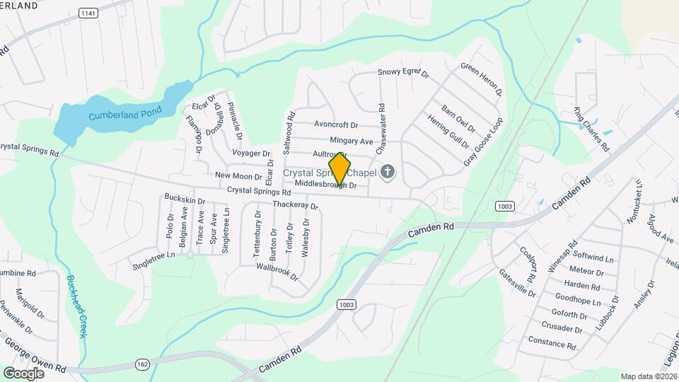 1433 Middlesbrough Dr Map and Location Details