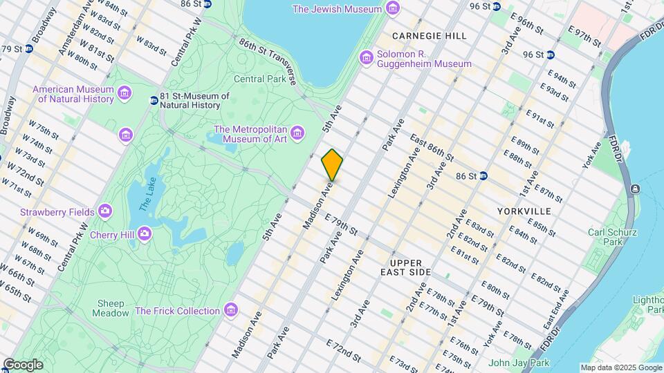 30 E 81st St Map and Location Details