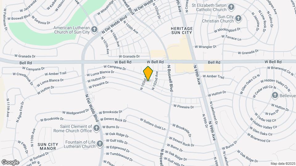 16641 N 103rd Ave Map and Location Details