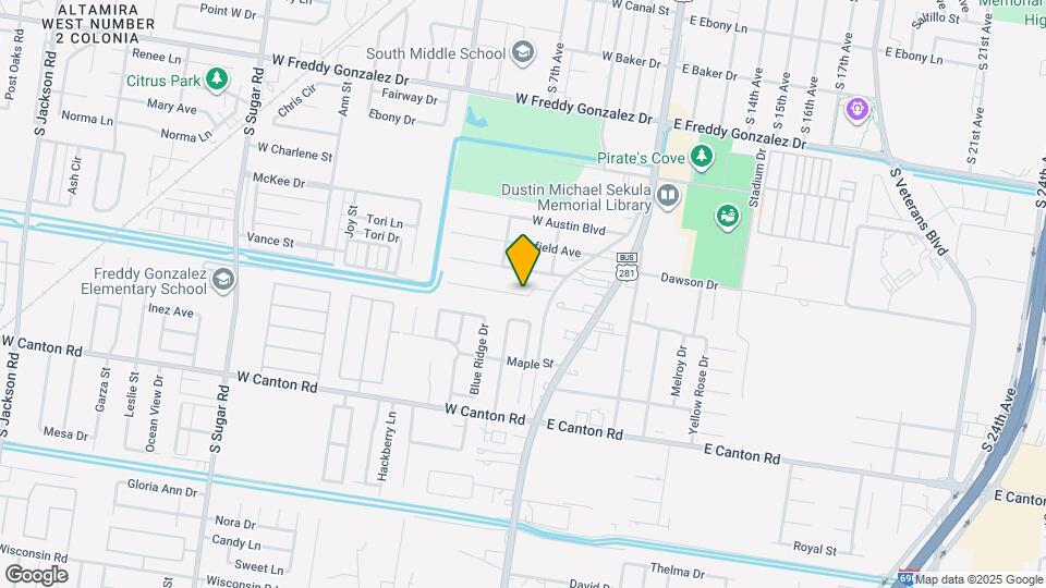 15 W Southland Ave Map and Location Details