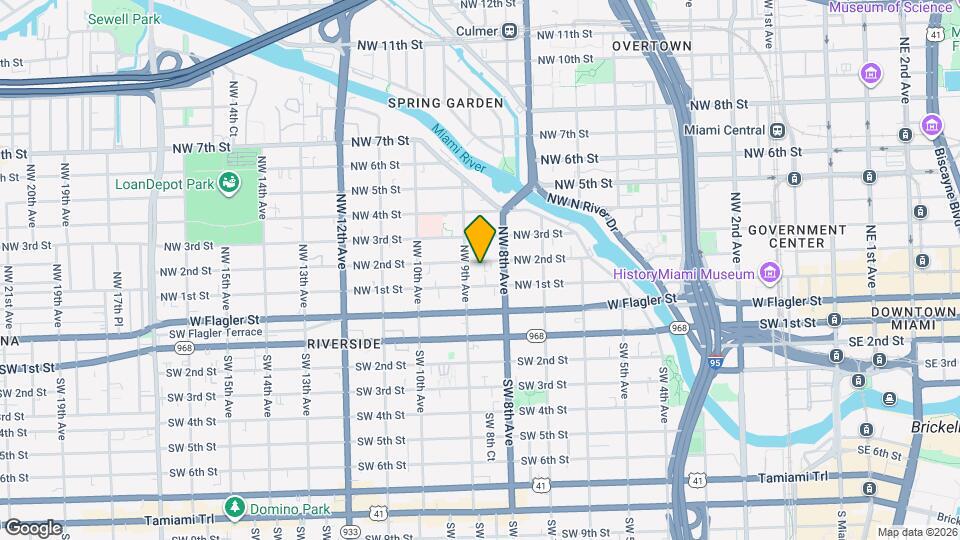 850 NW 2nd St Map and Location Details