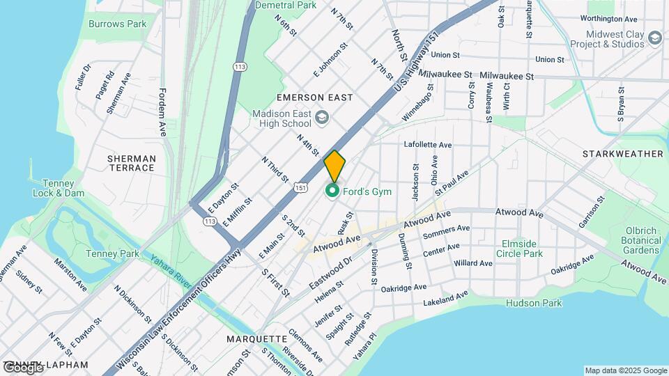 2134 Winnebago St, Unit 1 Map and Location Details