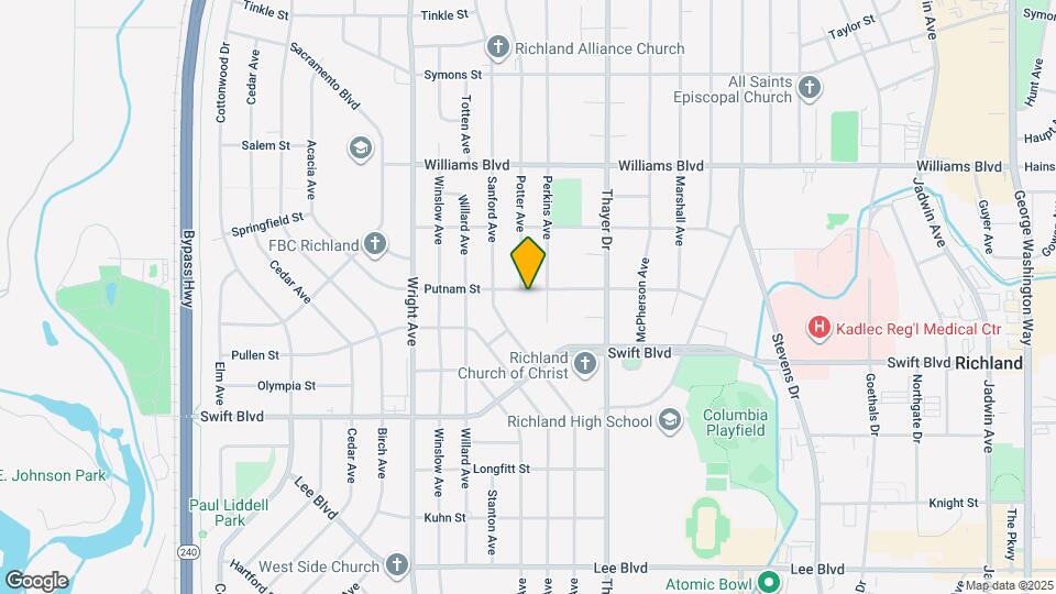 1607 Putnam St Map and Location Details