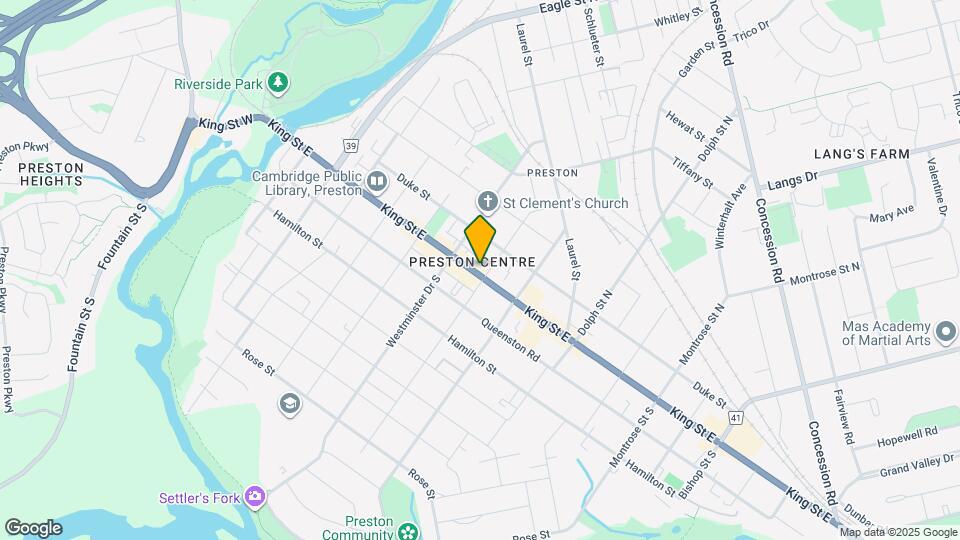 757 King St E Map and Location Details