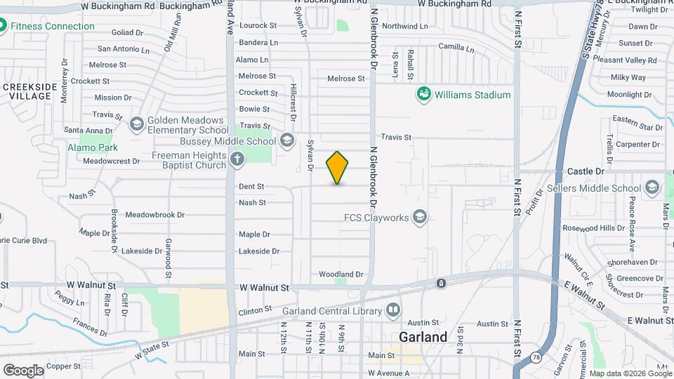 836 Dent St Map and Location Details