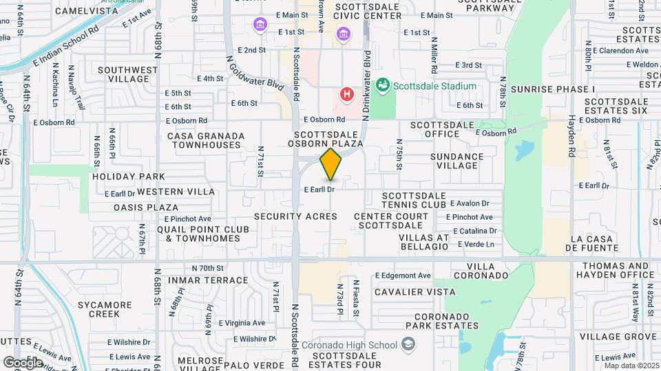 7300 E Earll Dr Mapa y Detalles de la Ubicación