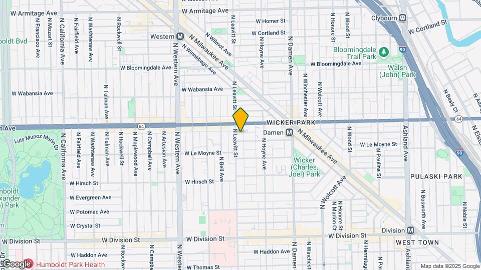 1537 N Leavitt St Map and Location Details