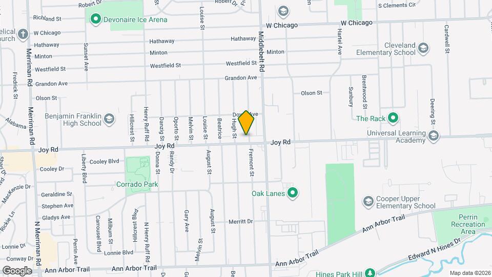 29518 Joy Rd Map and Location Details