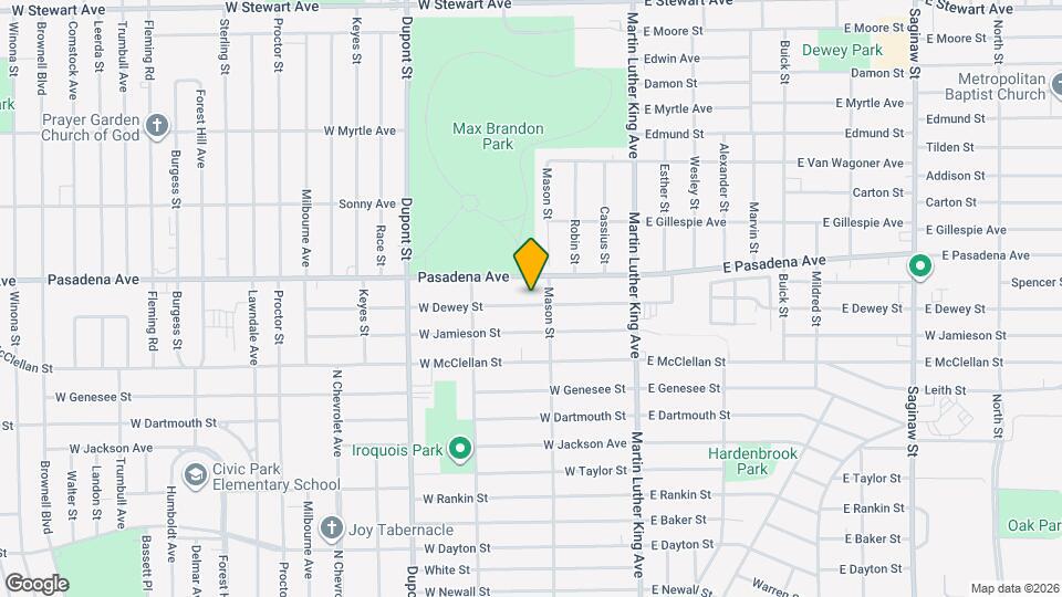 312 W Dewey St Map and Location Details