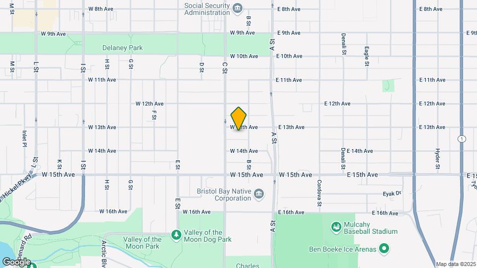 222 W 13th Ave Map and Location Details