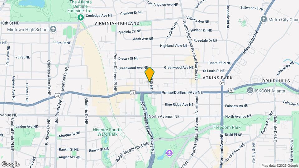 740 Barnett St NE Mapa y Detalles de la Ubicación