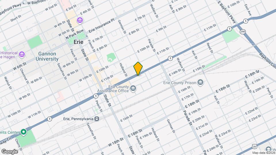 233 E 12th St Mapa y Detalles de la Ubicación