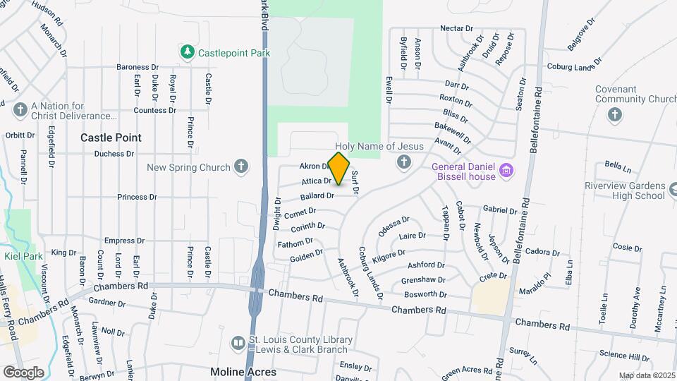 1421 Ballard Dr Map and Location Details