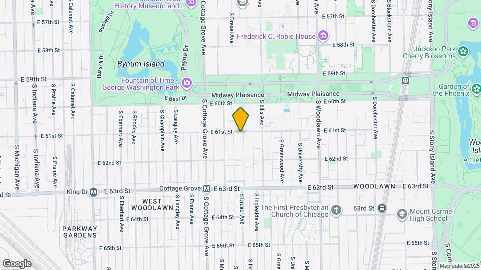 6102 S Ingleside Ave, Unit 1 Map and Location Details